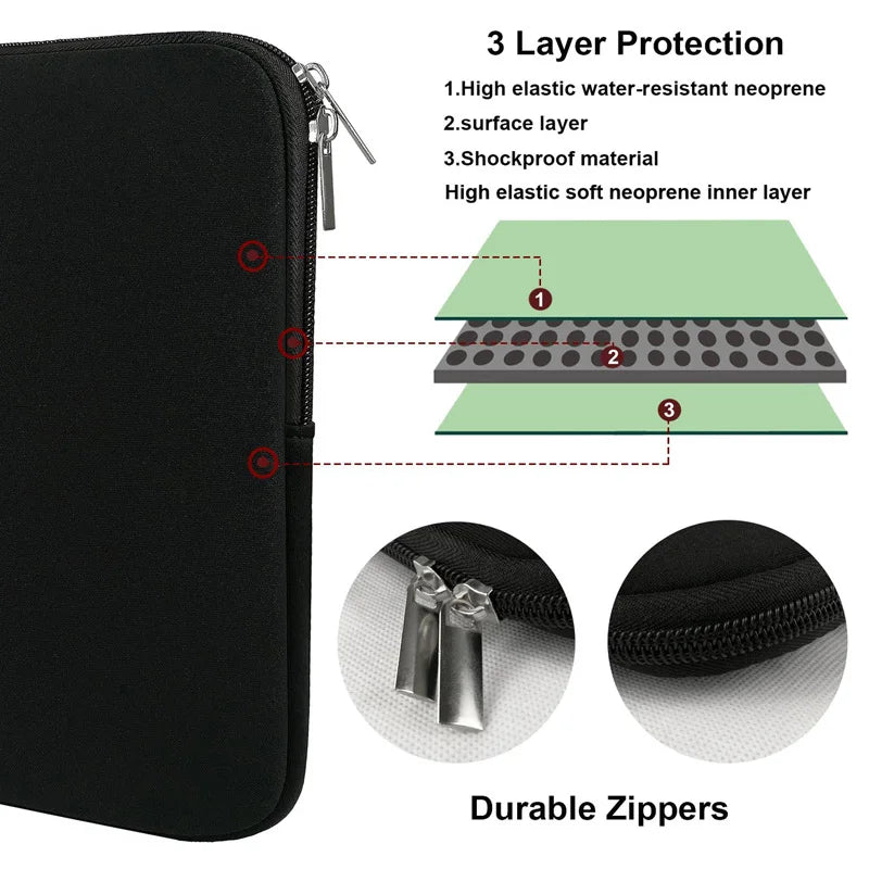 Laptop Sleeve Case – MacBook, HP, Dell & More (11–15.6")