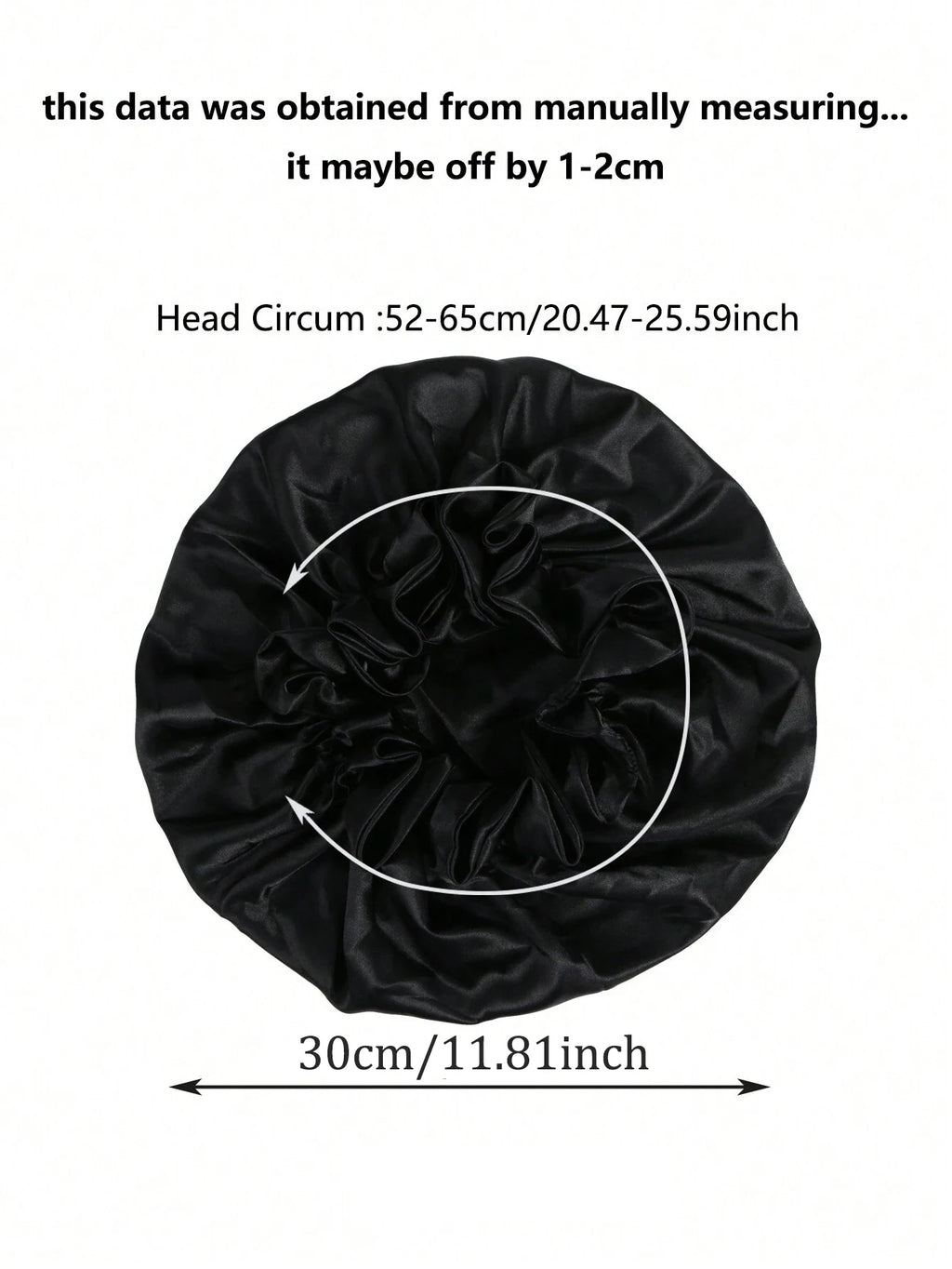 1pc Two Tone Satin Hat Silk Bonnet for Sleeping Satin Bonnets Double Layer Reversible Hair Cap Bonnet for Women Long Curly Braid