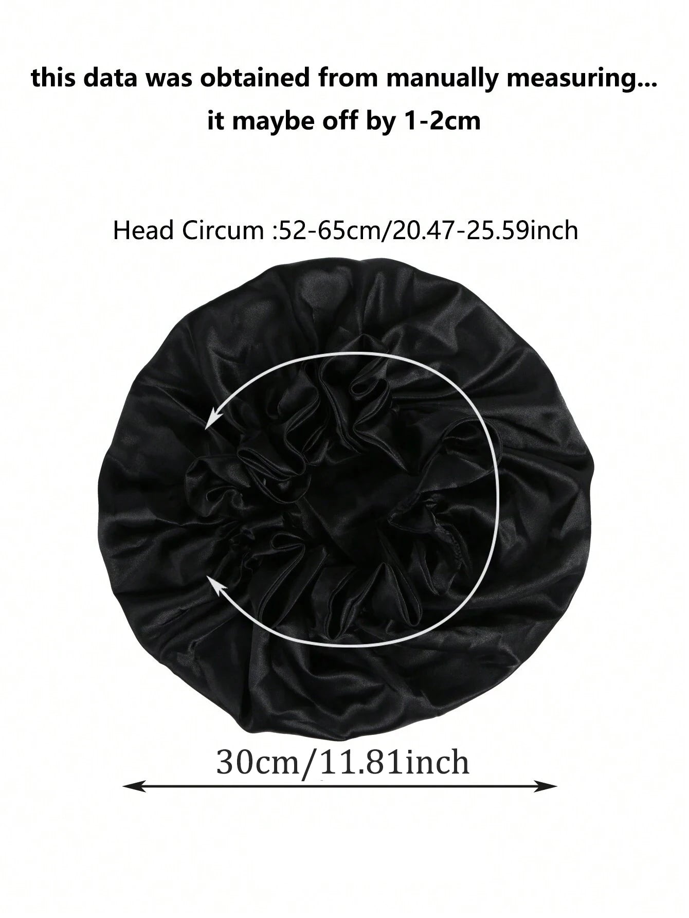 1pc Two Tone Satin Hat Silk Bonnet for Sleeping Satin Bonnets Double Layer Reversible Hair Cap Bonnet for Women Long Curly Braid