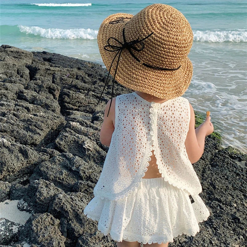 Baby Girls' Lace Vest & Shorts Set | Noir Belle