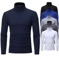 Men's Slim Fit High Neck Long Sleeve T-Shirt