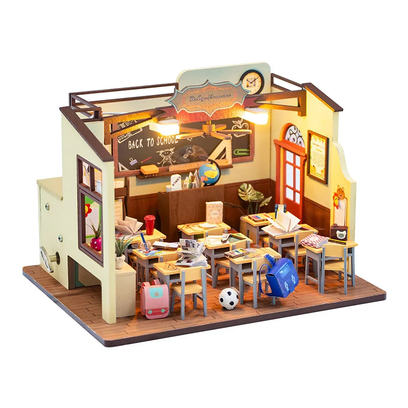 Miniature 3D Wooden Puzzle Dollhouse – 18 Designs