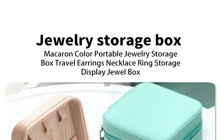 Portable Palm Jewelry Box – Ring & Earring Travel Case