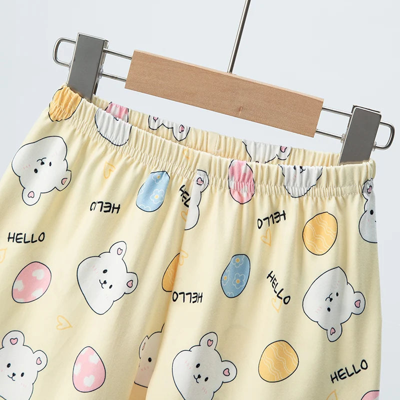Kids' Character Print Short-Sleeve & Shorts Set – 14 Designs