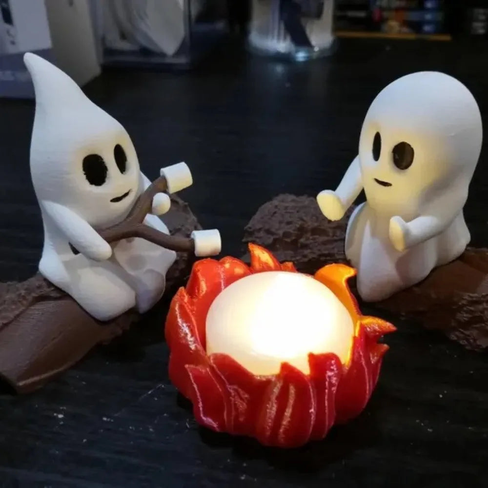 Halloween Ghost Campfire Outdoor Decor Set