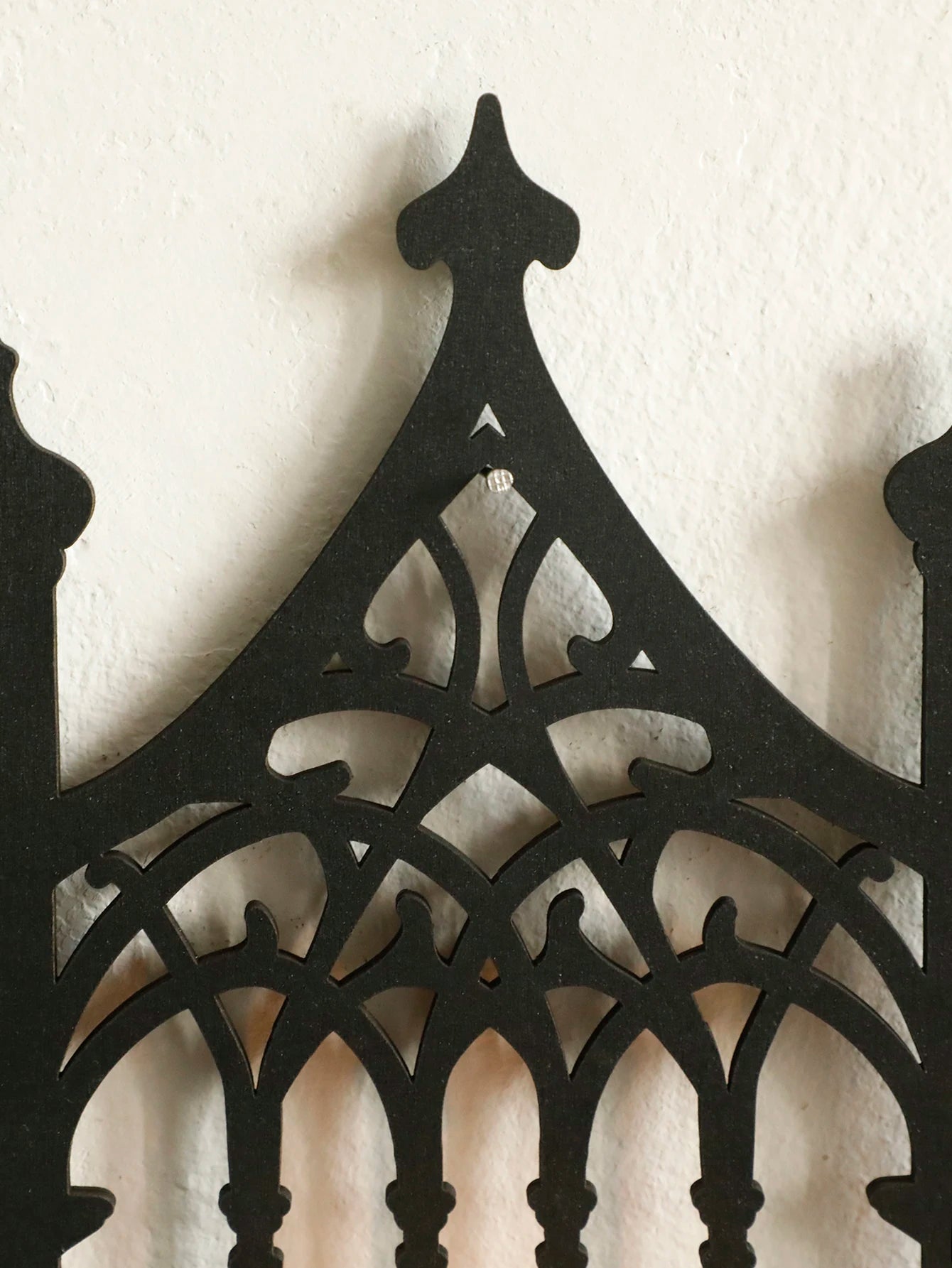 Black Gothic Floating Shelf – Crystal Holder Wall Decor