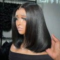 13x4 13x6 HD Bone Straight Bob Lace Frontal Human Hair Brazilian Short Bob Wig For Women 200% Density Straight Natural Bob Wigs