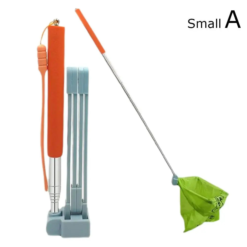Long Handle Stainless Steel Pet Poop Scoop – Eco-Friendly Dog & Cat Waste Picker