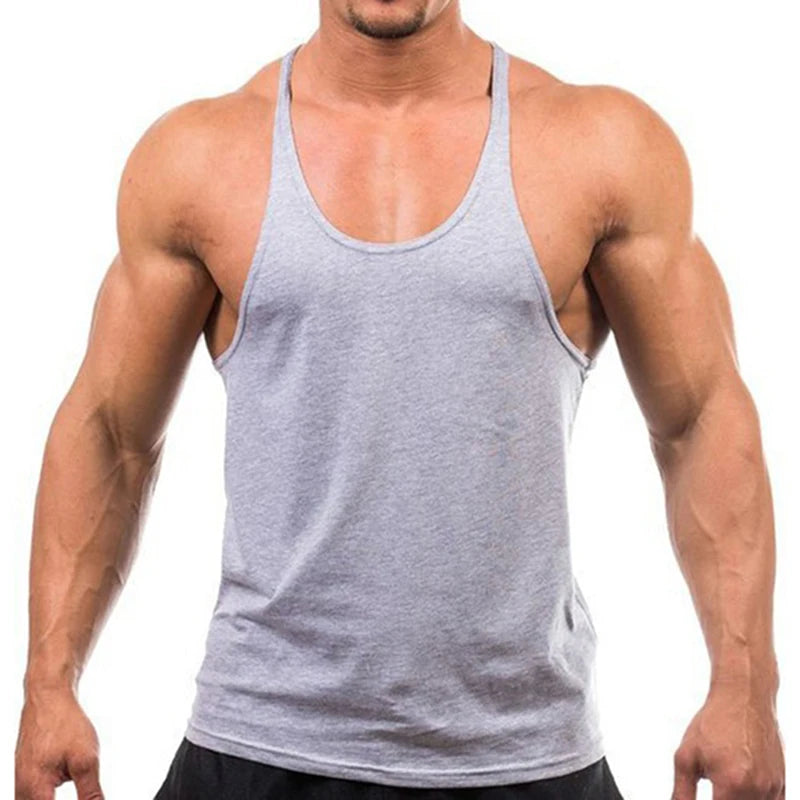2025 New Bodybuilding Brand Jogger Gym Singlet Training Bodybuilding Tank Top Vest Shirt Sleeveless Fitness Cotton Shirt For Men