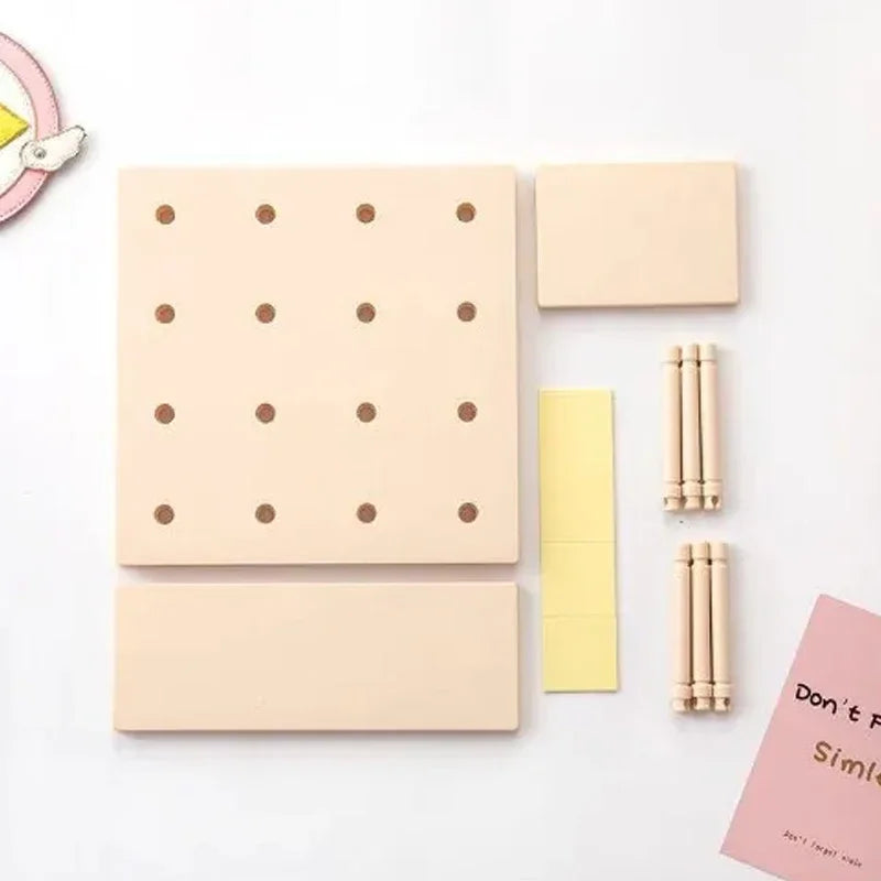 Pegboard Wall Storage Rack – Kitchen & Bedroom Organizer