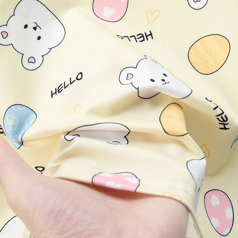 Kids' Character Print Short-Sleeve & Shorts Set – 14 Designs