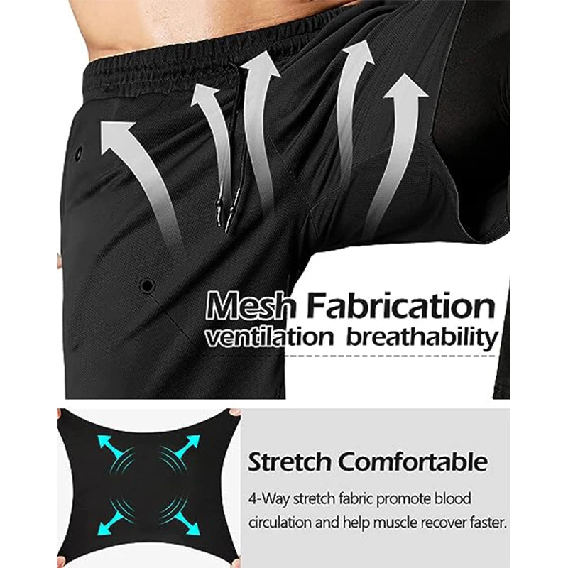 Men's 2-in-1 Sport Training Pants – Gym & Jogging Trousers