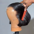 Bob Wig Human Hair 200% Density 13x4 HD Lace Frontal Short Straight Lace Front Bob Wigs For Black Women Human Hair Pre Plucked