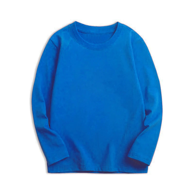 Kids' Cotton Long-Sleeve Tee – Unisex Everyday Essential