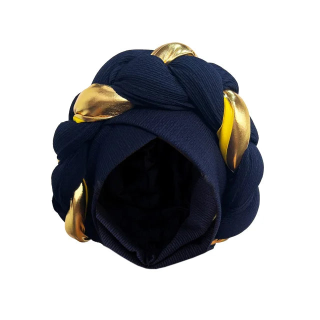 Elegant Turban Cap Women Headwrap Bonnet African Lady Head Wraps Muslim Turbans Hat Evening Party Autogele Headwear