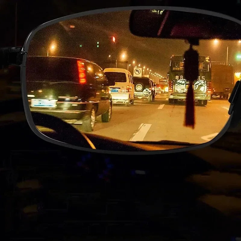 Unisex Night Vision Driving Glasses Fit Over Prescription Glasses Anti Glare Yellow Lens Protection Car Driver Sunglasses Safety