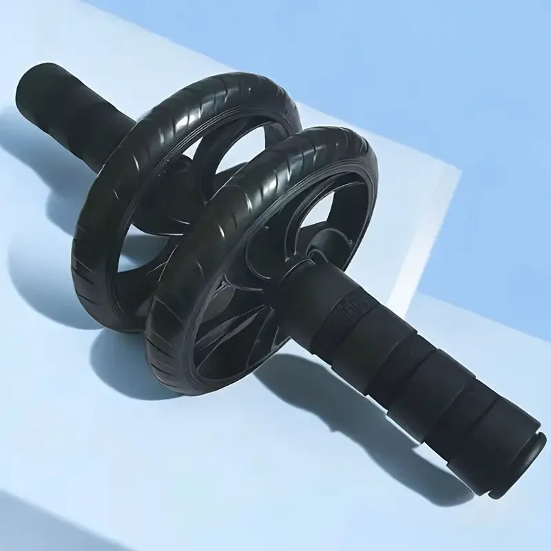 Silent Dual-Wheel Abdominal Roller - Made of Pvc and Stainless Steel, Suitable for Core Strength Training and Fitness Enthusiasts, Abdominal Muscle Roller, Exercise Equipment