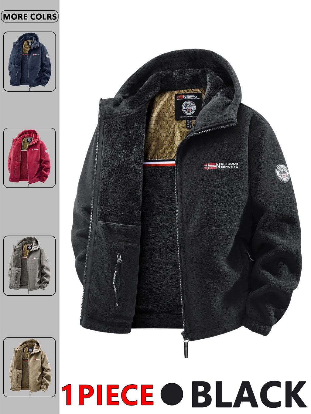 Men's Outdoor Hooded Jacket – Versatile Streetwear Coat