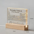 Acrylic Elements Periodic Table Mendeleev Safe Periodic Table Figurine Display Science Ornament Room Decoration Desk Accessories