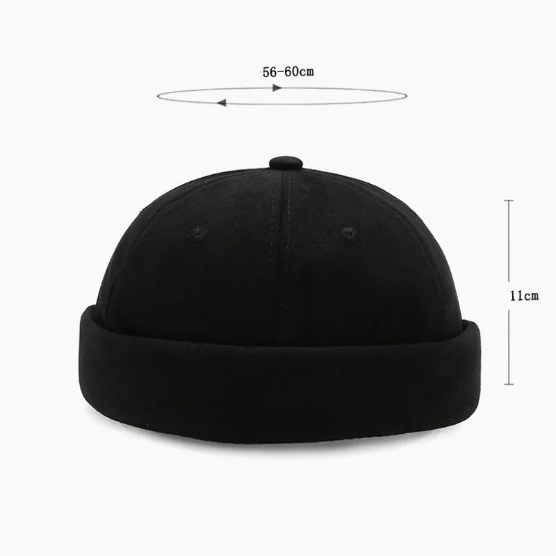 Brimless Hip Hop Beanie Skullcap Street Women Men SkullCap Portable Melon Cap Street Knitted Hats Fashion Headwear Caps 1pc