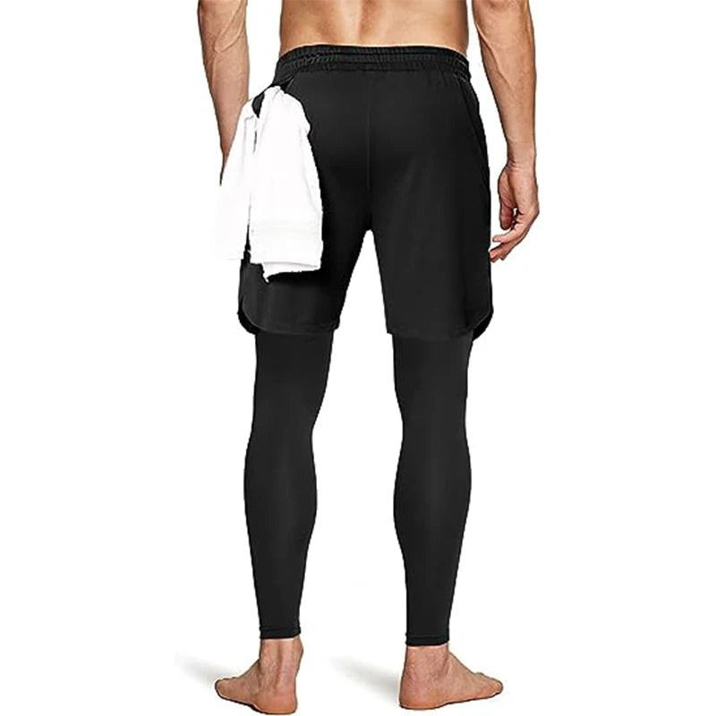 Men's 2-in-1 Sport Training Pants – Gym & Jogging Trousers