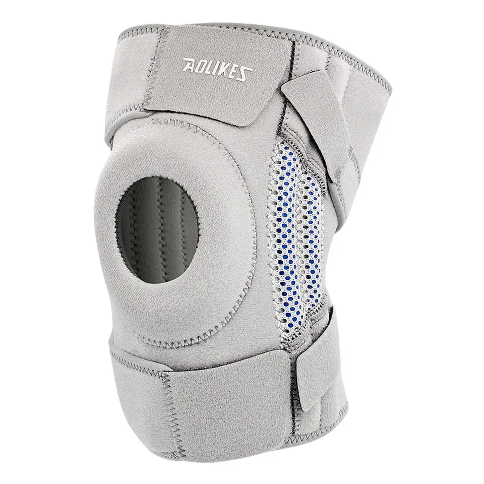 AOLIKES 1PCS NEW Knee Brace with Side Stabilizers & Patella Gel Pads,Knee Support for Cycling,Running,Climbing