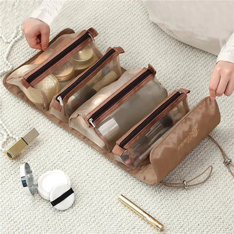 4-in-1 Foldable Travel Makeup Bag