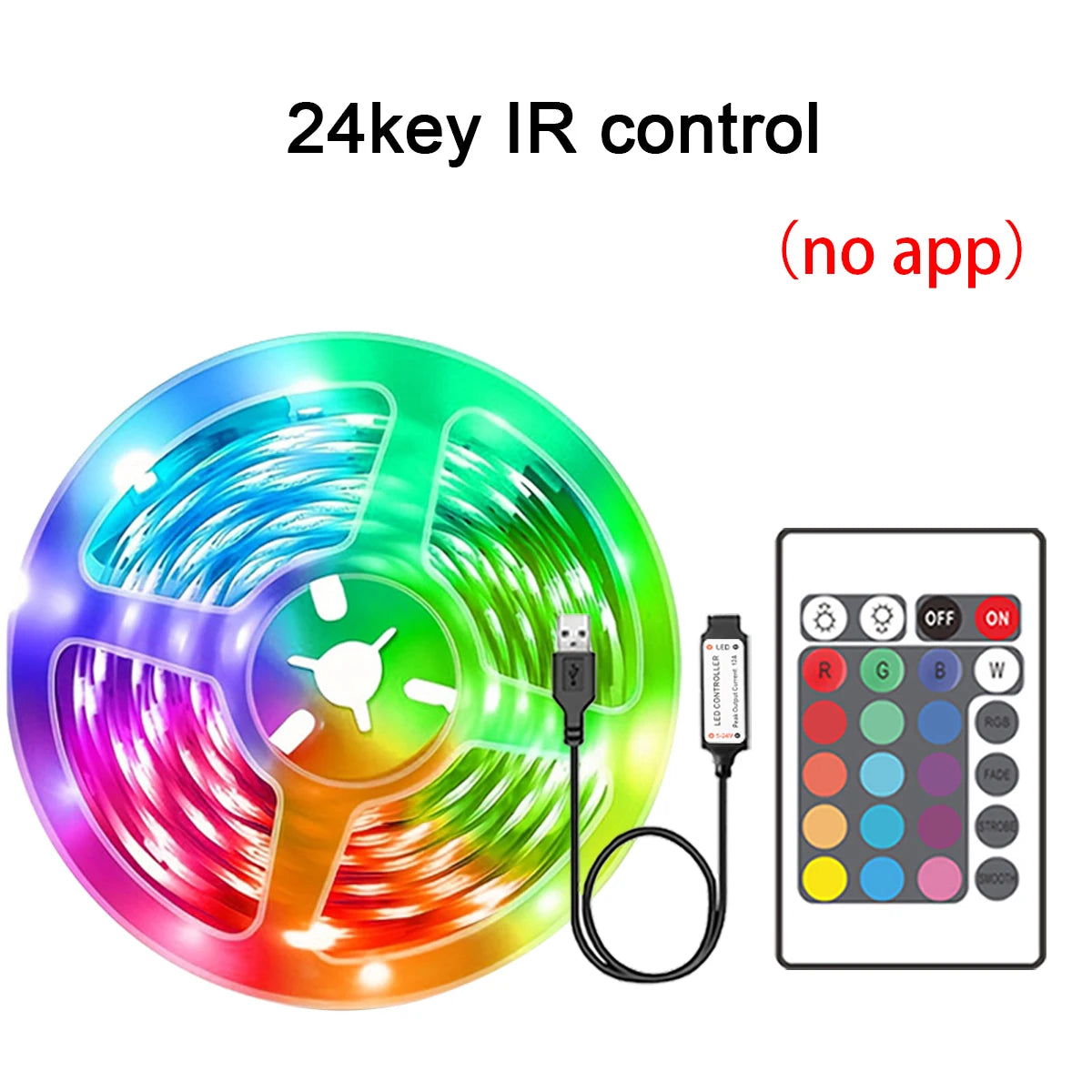 The Mood Strip – RGB LED Strip Lights with App & Remote Control