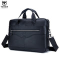 Men's Genuine Leather 14-Inch Laptop Briefcase