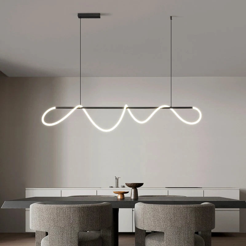 Nordic Line Chandelier – Dining Room Pendant Light