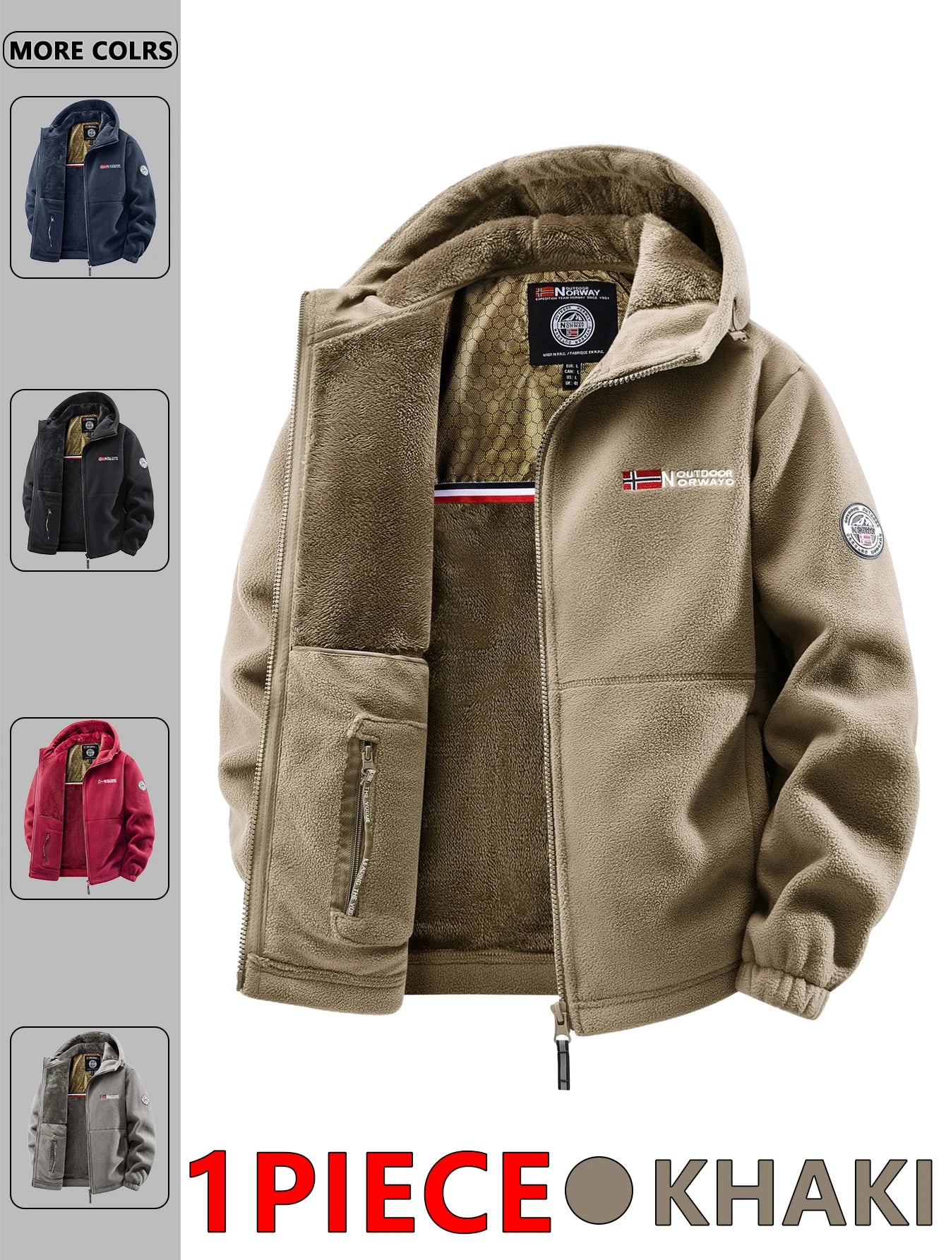 Men's Outdoor Hooded Jacket – Versatile Streetwear Coat