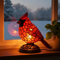 Cardinal USB Bedside Night Lamp – Red Modern Table Light
