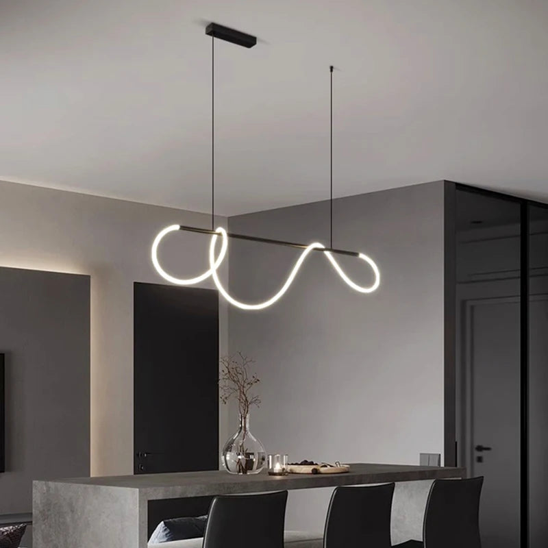 Nordic Line Chandelier – Dining Room Pendant Light