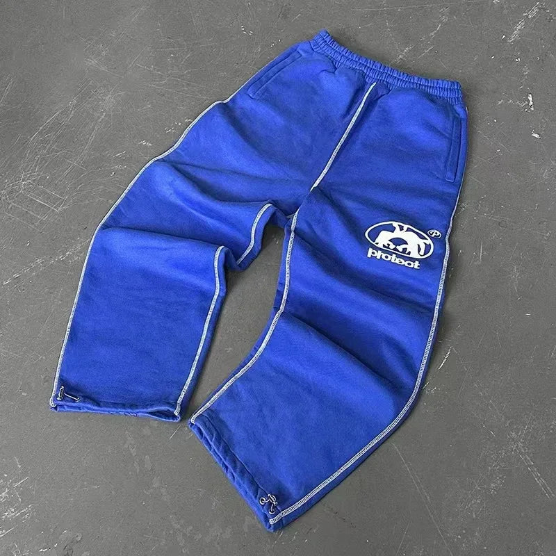 Y2K Cargo Joggers –  Unisex-Wide-Leg Harajuku Street Trousers
