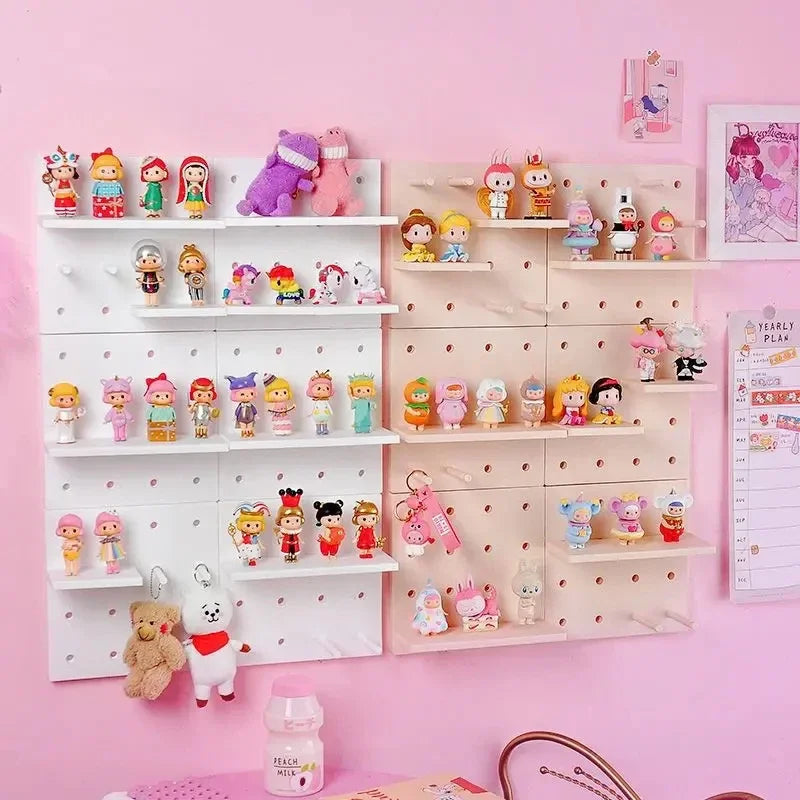 Pegboard Wall Storage Rack – Kitchen & Bedroom Organizer