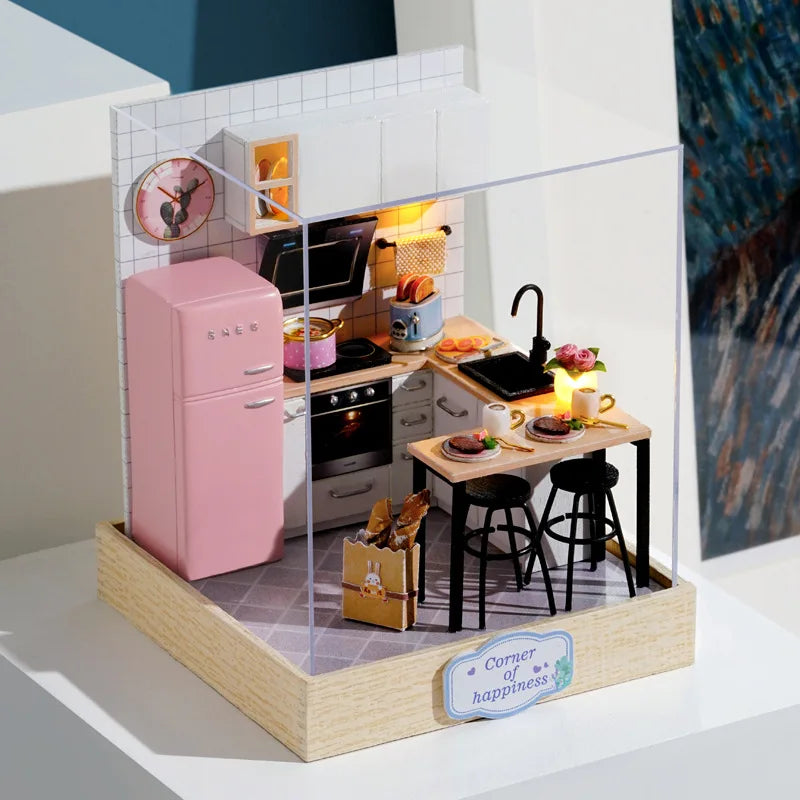 Miniature 3D Wooden Puzzle Dollhouse – 18 Designs