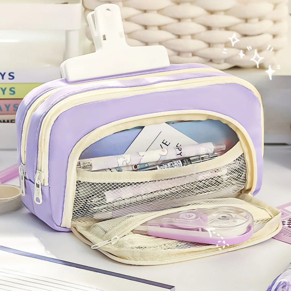 Large Capacity Pencil Case & Pen Pouch – School, Office & Beyond