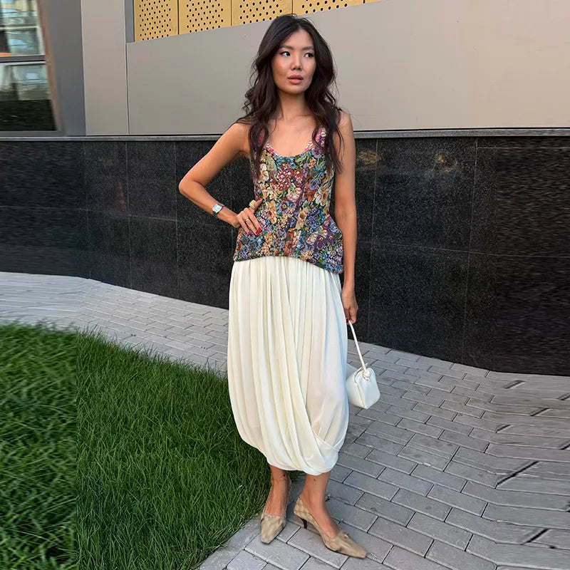 Sexy Print Sling Fishbone Corsets Women Backless Zipper Sleeveless Slim Tops Female 2026 Summer New Chic Evening Party Tanks
