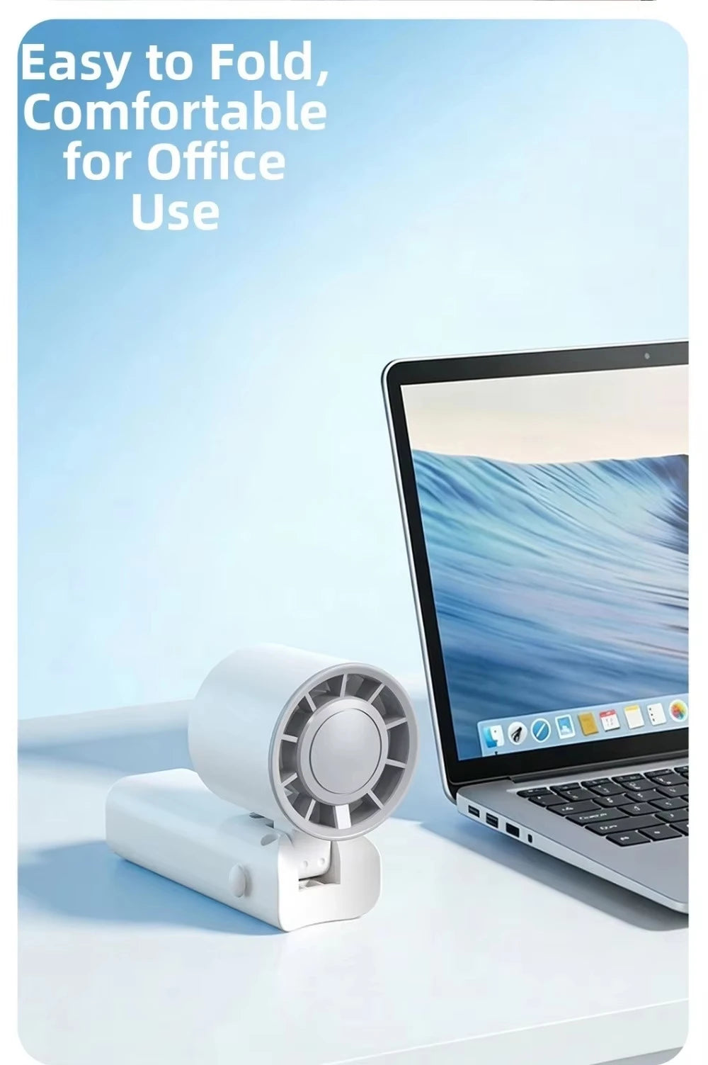 Mini Foldable USB Rechargeable Handheld Fan – 4 Colors