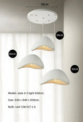 Wabi-Sabi LED Pendant Light – Modern Resin Chandelier for Living & Dining Rooms
