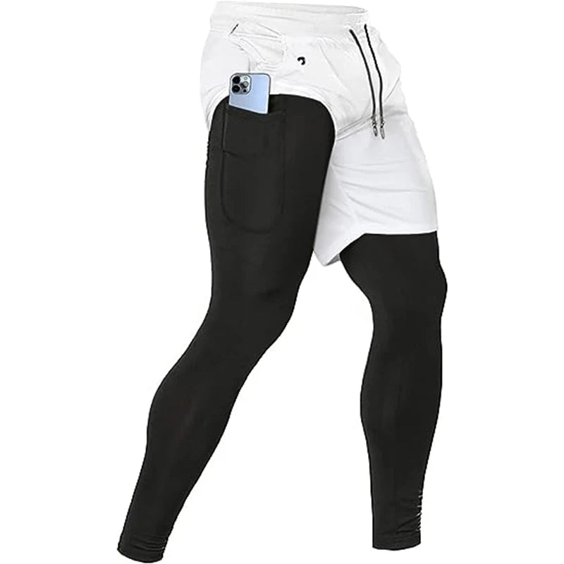 Men's 2-in-1 Sport Training Pants – Gym & Jogging Trousers