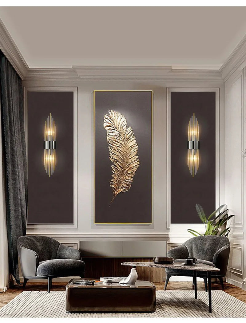 Luxury Wall Lamp LED Gold Wall Light Indoor Lighting Wall Sconce Home Decoration for Designer Living Room Bedroom Bedside Stairs