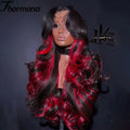 200% Balayage Blonde Highlight 13x6 Lace Front Wig Body Wave Wig Synthetic HD Ombre Honey Blonde Mixed Color Lace Frontal Wig