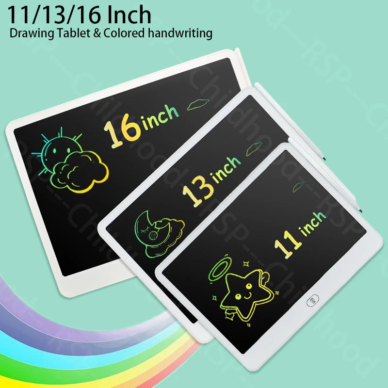 Kids' LCD Writing & Drawing Tablet – 11, 13 & 16 Inch