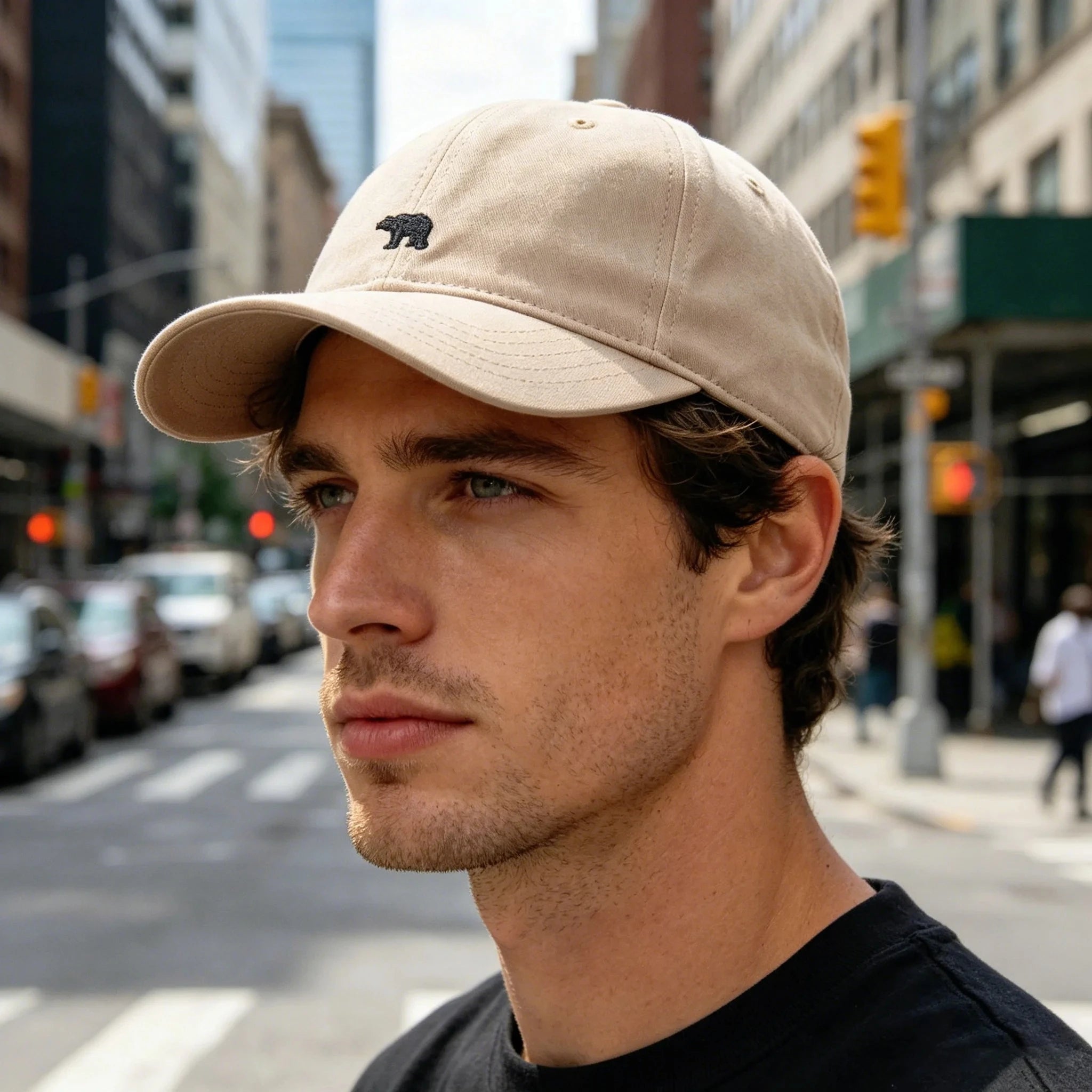 Arctic Bear Fashionally Versatile Slim Face Large Headband Soft Top New American Baseball Cap  Outdoor Sports Sun Hat