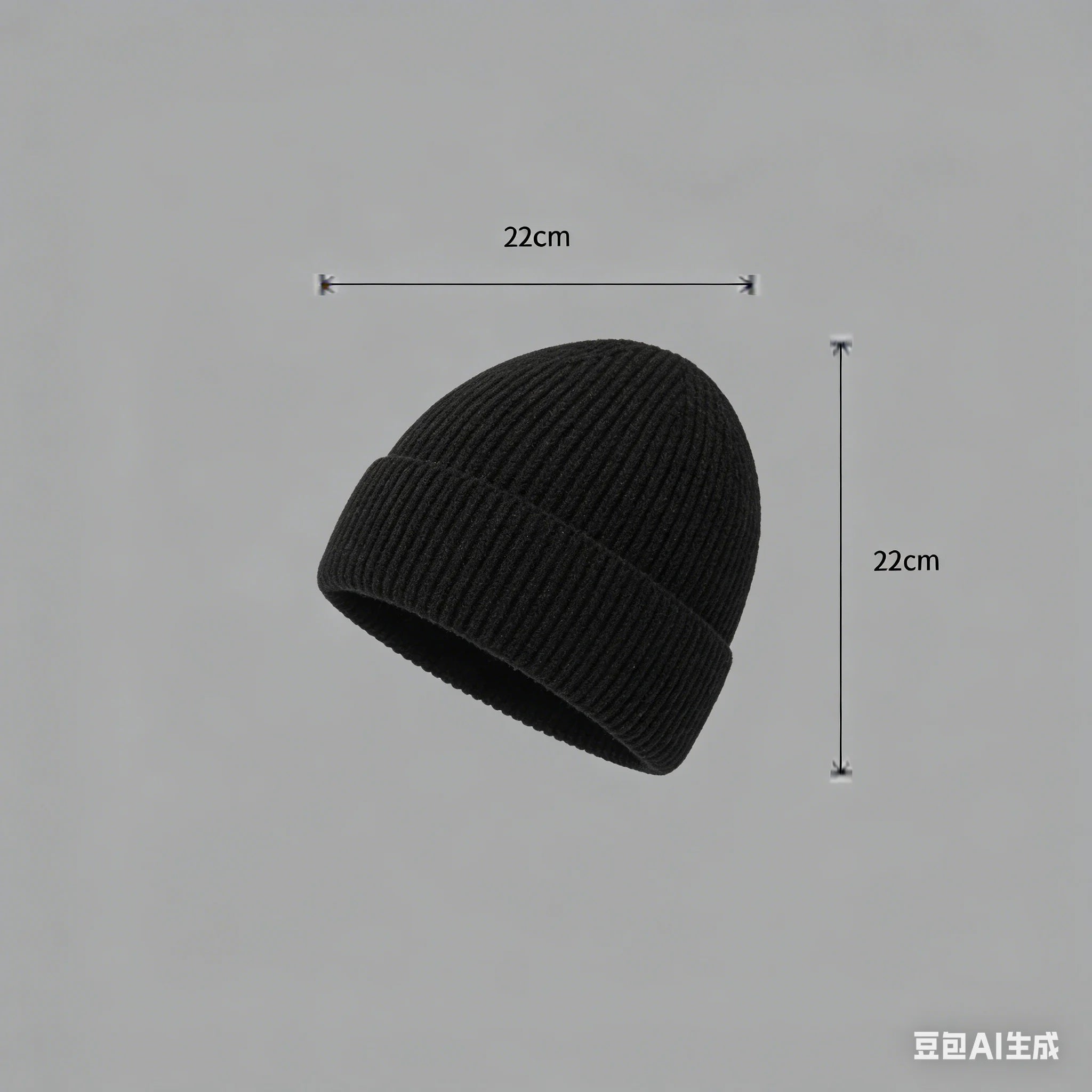 Autumn  Winter Short Warm Melon Hat Men Knitted Round Top Brimless Cold Hat Women Street hip-hop Wool Beanie