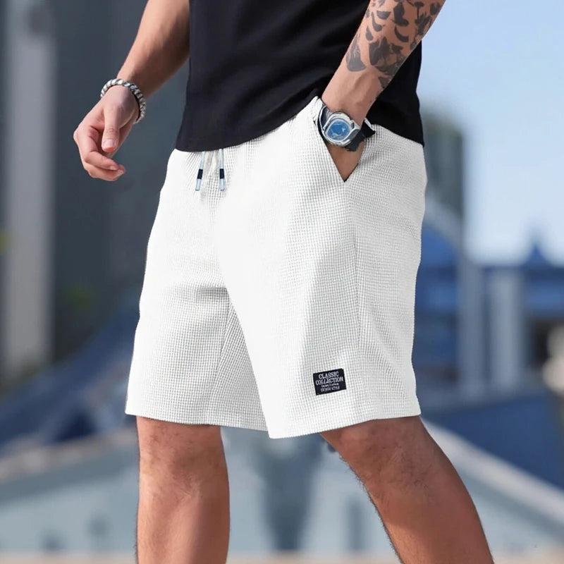 Men's Sport Running Gym Fitness Shorts – Black & Gray