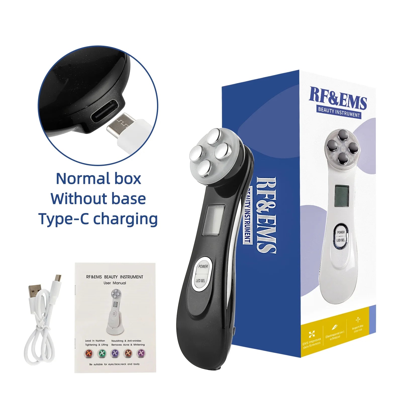 EMS Microcurrent Face Lifting Machine – LED Phototherapy, 6 Modes