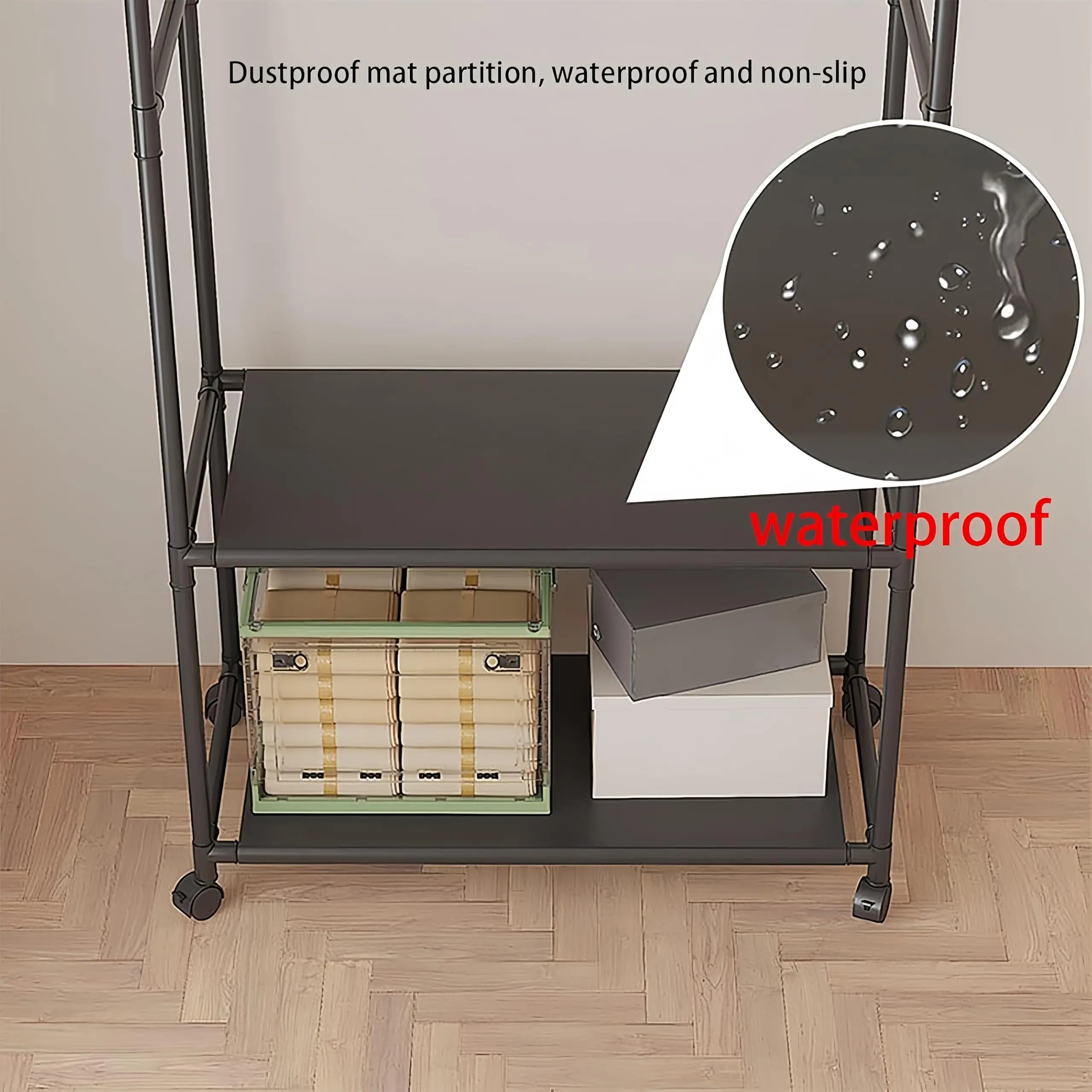 Rolling Garment Racks for Hanging Clothes Standing Clothes Rack Clothes Rack For Hanging Clothes Holds Hats Scarves And Ties
