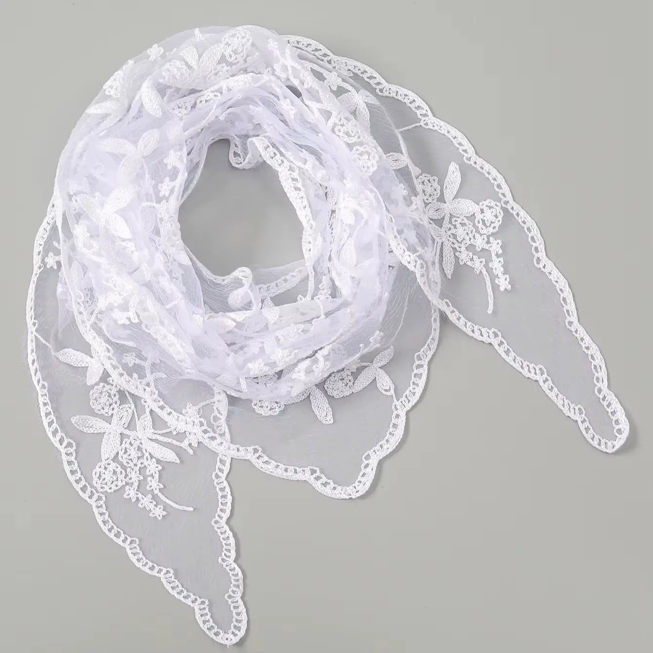 Fashion Ins Lace Hair Scarf Women Retro Triangle Hair Bands Vintage Triangular Headscarf Girls Elegant Headwear Hair Accessories